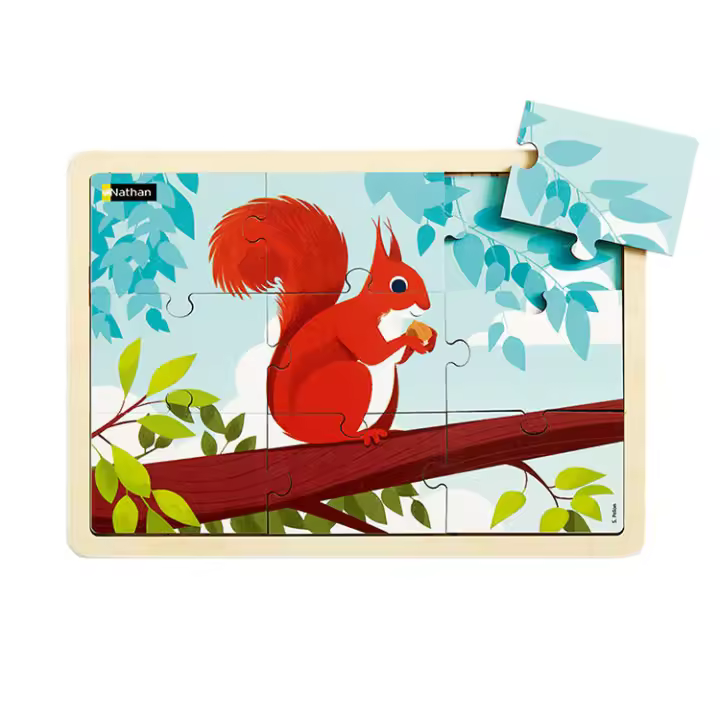 Puzzle de madera - La ardilla | Nathan 372048 - 1