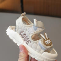 Sandalias Para Niños Y Niñas Verano Nueva Color Caqui Dibujos Animados Niños Bebé Zapatos Suaves Antideslizantes Tallas Reales - details 4