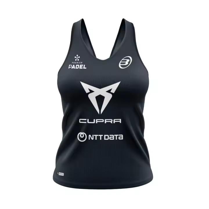 BULLPADEL BRETE  Negra DELFI BREA SS24 (Camiseta Oficial) - 1