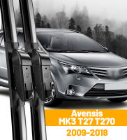 Limpiaparabrisas Delantero Para Toyota Avensis MK3 T27 T270 2009-2018 Láminas De Limpieza De Ventanas Frontales Material De Goma Natural Tamaño 26"16" Negro - details 0