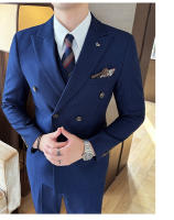 Traje De Boda Casual Para Hombre 2025 Doble Breasted 3/2 Piezas Estilo Regular Con Pantalones Sensación Alta Polyester Para Wedding - details 17