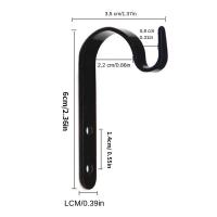 Gancho De Pared En Forma De J Para Maceta De Flor De Hierro Metal Para Exterior Jardín Carrito De Bricolaje Material De Hierro Origen China - details 5