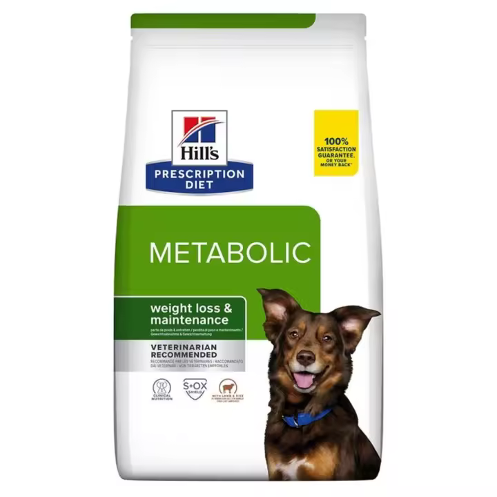 Hill's Prescription Diet Metabolic con Cordero y Arroz - Pienso Veterinario para Control de Peso en Perros - 1