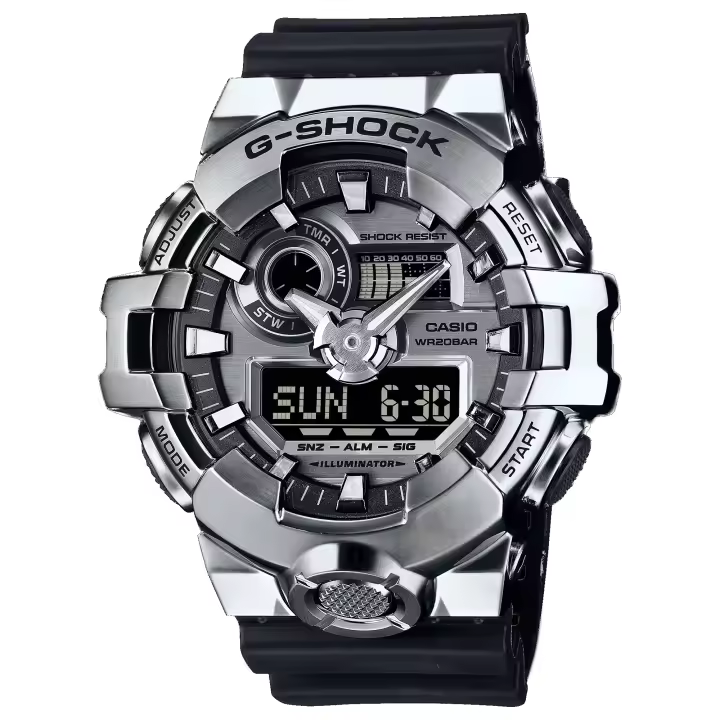 Reloj G-SHOCK GM-700-1AER El GM-700-1AER es la elección ideal para quienes buscan un reloj potente y sofisticado, diseñado para soportar cualquier desafío. ,forma parte de la reconocida línea de caja grande. G-STEEL - 1