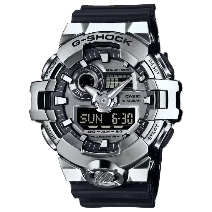 Reloj G-SHOCK GM-700-1AER El GM-700-1AER es la elección ideal para quienes buscan un reloj potente y sofisticado, diseñado para soportar cualquier desafío. ,forma parte de la reconocida línea de caja grande. G-STEEL - 1