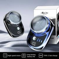 Afeitadora Eléctrica Portátil Para Viajes Mini Para Hombres Cabello Y Barba Recargable Sin Cable Tamaño De Bolsillo Para Carro Y Hogar - details 0