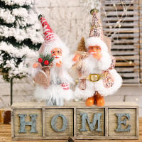 Muñeco De Navidad De Peluche Santa Claus De Pie Decoración Colgante Para Navidad Esquí En Remolque Sled Ornamento Para Árbol De Navidad - details 1