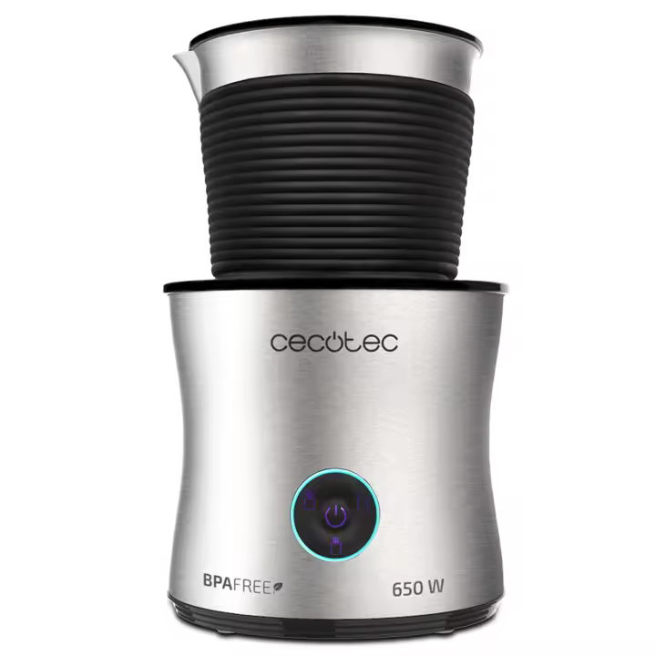 ESPUMADOR DE LECHE AUTOMÁTICO CALIENTE Y FRÍA CECOTEC POWER MOCA 5000  | 400 ML, 1601518, PLATA - 1