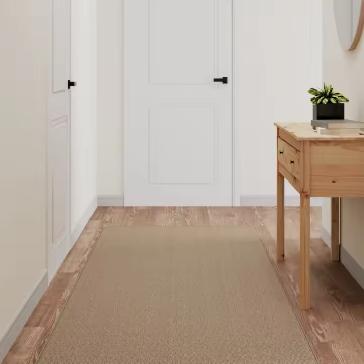 vidaXL Alfombra de pasillo con aspecto de sisal color arena 80x200 cm - 1