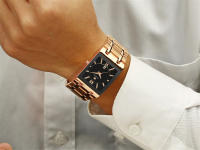 Reloj De Hombre Moda Nueva WWOOR Lujo Cuadrado Azul Reloj De Pulsera Resistente Al Agua Acero Inoxidable Cuarzo Romano Resistente Al Choque - details 25