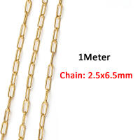 Cadena De Acero Inoxidable 1 Metro Para Pulseras Collares Joyería DIY Accesorios De Encontración Metal STAINLESS STEEL - details 6