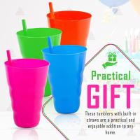 Juego de Vagos de plástico con pajitas para Bebidas infantiles (4 Unidades) [Surtidos] - details 3