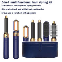 Juego De 5 En 1 Estilizador De Pelo Con Secador Cepillo Rizado Y Liso Ión Negativo Aire Caliente Para El Estilo De Mujeres - details 0