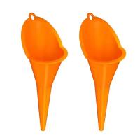Funel De Estem Largo Para Automóvil Herramienta De Rellenado De Gasolina Y Aceite Para Motor De Motocicleta Y Taller De Automóviles Accesorios De Auto Color Orange - details 12