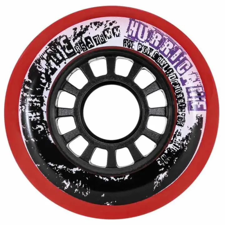 Patines Ruedas Powerslide Hurricane 85 4 Unidades Rojo - 1