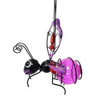 Lámpara De Insectos Voladores Solar Colgante Estatua De Metal Para Jardín Fuente De Luz Exterior Adorno Para Porche Y Jardín - details 10