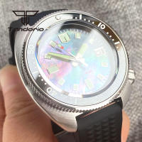 Reloj Automático Para Hombre Tandorio MOP Dial NH35 Date 20BAR 44mm Esfera De Zafiro Bisel De 120 Clicks Luminiscencia Resistente Al Agua 20Bar - details 5
