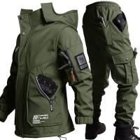 Chaqueta De Algodón Grueso Invierno Para Hombres Y Mujeres Impermeable Y Aislante Conjunto De Dos Piezas Para Actividades Al Aire Libre Y Ciclismo - details 9