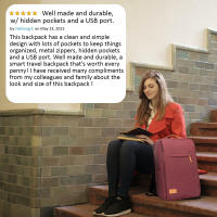 Mochila de viaje múltiple para Mujer, Bolsa de avion para Mujer, bolsas de Orden portátil Luces with Carga USB - details 7