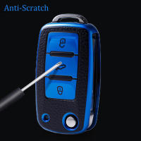 Funda De Cuero Para Llave De Coche Protección Total Para VW Volkswagen Polo Tiguan Passat Golf Jetta Lavida Skoda Octavia - details 5
