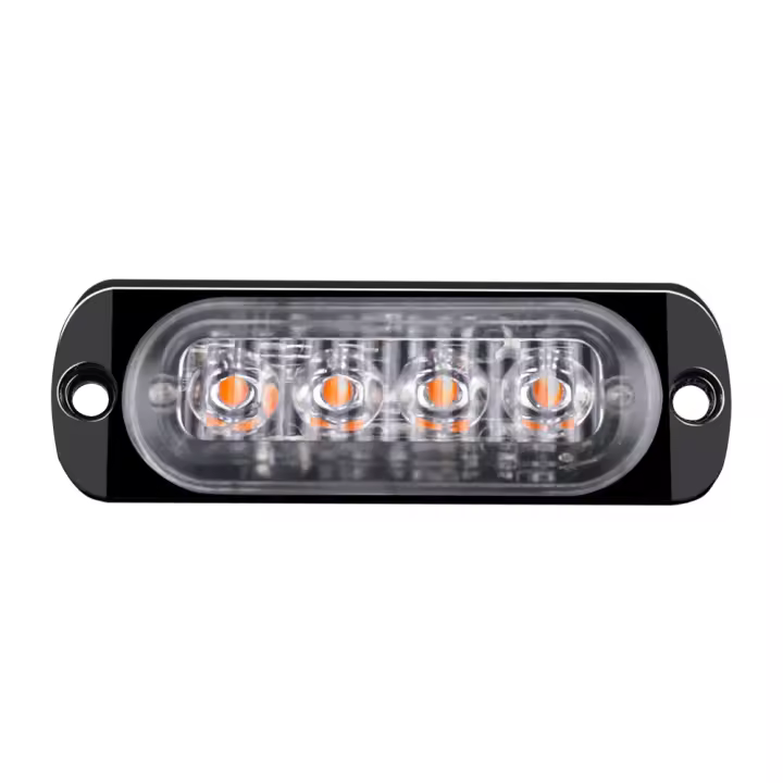 Luz De Advertencia LED Para Coche 4x4 Lámpara De Beacon Amarilla Para Camiones Y Remolques 12V-24V Instalación En Grille - 1