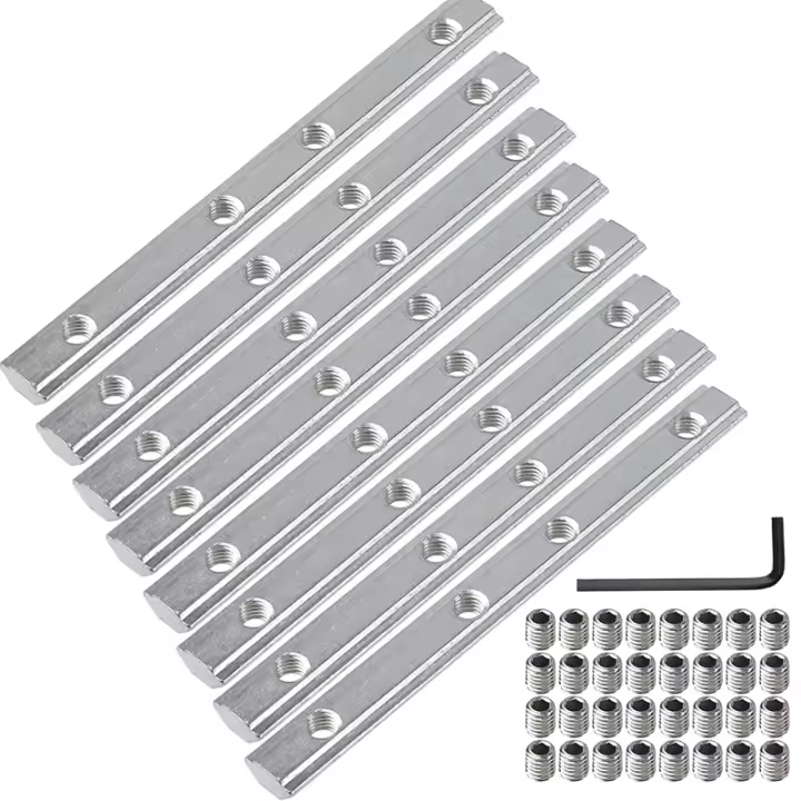 Conector Interno De Perfil De Aluminio 180 Grados 8pcs 2020 Para Soldadura Y Carpintería Con M5 Piezas De Fijación - 1