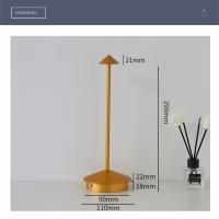 Lámpara De Mesa Recargable LED Con Sensor De Toque Luz Nocturna Sin Cable Para Lectura En Escritorio Para Restaurante Hotel Bar Y Dormitorio - details 6