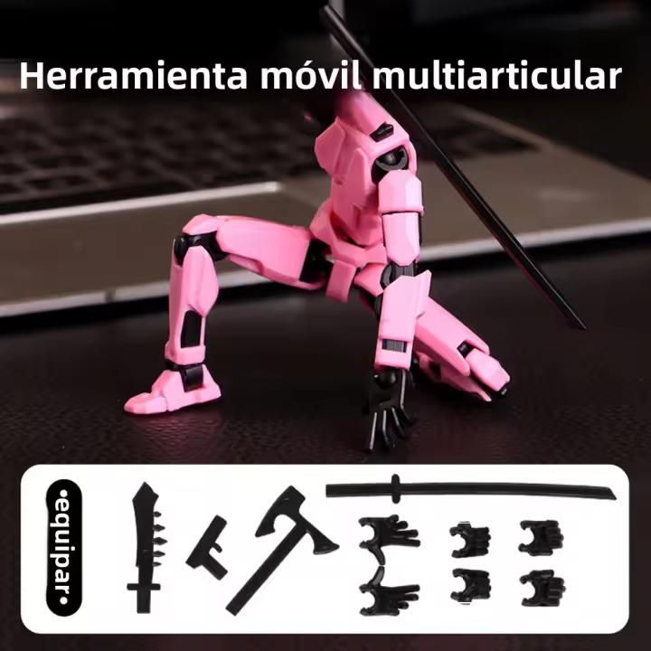 Robot Móvil Multicamado 3D Imprimido Muñeco De Prueba Figura De Acción Adulto Juguete Para Niños 14CM Sin Control Remoto - 1