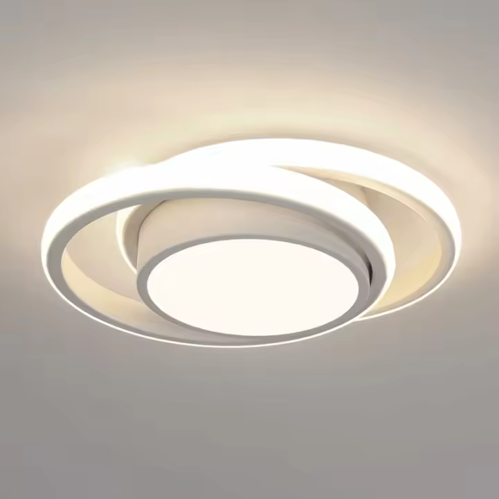 Lámpara de techo LED moderna para pasillo, dormitorio, baño, cocina, sala de estar, regulable, 27cm, 32W - 1