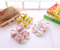 Sandalias De Verano Para Niñas Gladiador Con Flores Suaves Y Transpirables Zapatos De Playa Para Niños Cierre De Correa Antideslizantes Talla Verdadera - details 2