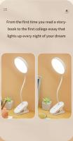 Lámpara De Mesa USB Recargable Con Clip Para Lectura De Cama Luz Nocturna LED Táctil Con 3 Modos De Dimming Protección Ocular - details 3