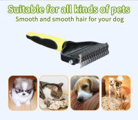 Peine Para Mascotas 2 Lados Rake De Undercoat Para Perros Y Gatos Eliminador De Enredos Y Matas Seguro Y Eficaz 29 Dientes - details 4
