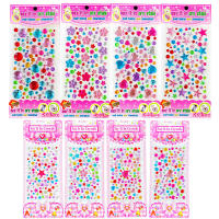 Pegatinas De Cristal Acrílico 3D Para Niñas Decoración DIY Adhesivas Brillantes Joyería De Peluca Regalo Para Niñas De 3-12 Años - details 7