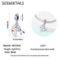 Tablero De Dibujo De Pigmento De Plata 925 Serie De Arte Figuras Famosas Charms De Cuentas Para Pulseras De 3mm Hechas a Medida Joyería Finos - details 21