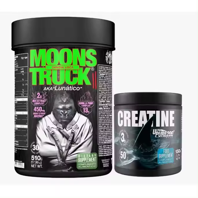 Moons Truck Pre-entreno (510g) -Zoomad Labs + creatina 150g| Potente pre entreno | Sin azúcar | Ingredientes de calidad ! Moonstruck - 1