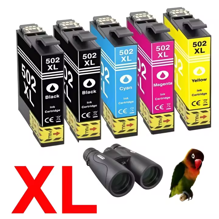 5 TINTAS compatibles para Epson 502XL 502 XP-5100 XP-5105 XP-5115 WF-2800 WF-2860 WF-2865 - 1
