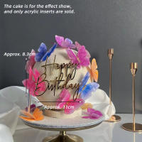 Nuevos Toppers De Cumpleaños Feliz En Acrílico Dorado Para Niñas Y Niños Decoración De Pastel Para Fiesta De Cumpleaños Regalo De Baño De Bebé - details 11