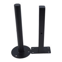 Soporte De Pared Triangular Negro Fijo Para Microondas Accesorios De Hardware Trabajar Con Hierro Material De Hierro Y Madera - details 2