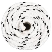 vidaXL Cuerda para barco trenzada poliéster blanco 18 mmx25 m - details 1