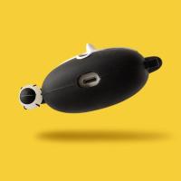 Funda de silicona con diseño de dibujos animados para Airpods de 2.ª y 1.ª generación, antigolpes y con llavero para auriculares. - details 1
