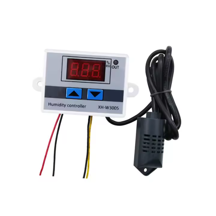 Controlador De Humedad Digital W3005 XH-W3005 Sensor De Humedad Regulador De Humedad 12V 24V 220V Hygrometer Interruptor De Control De Humedad - 1