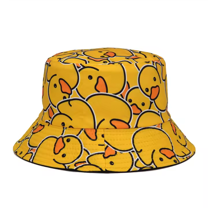 Sombrero De Pescador De Verano Con Protección Solar Bucket Hat Hip Hop Para Hombres Y Mujeres Estilo Casual Con Estampado De Graffiti - 1