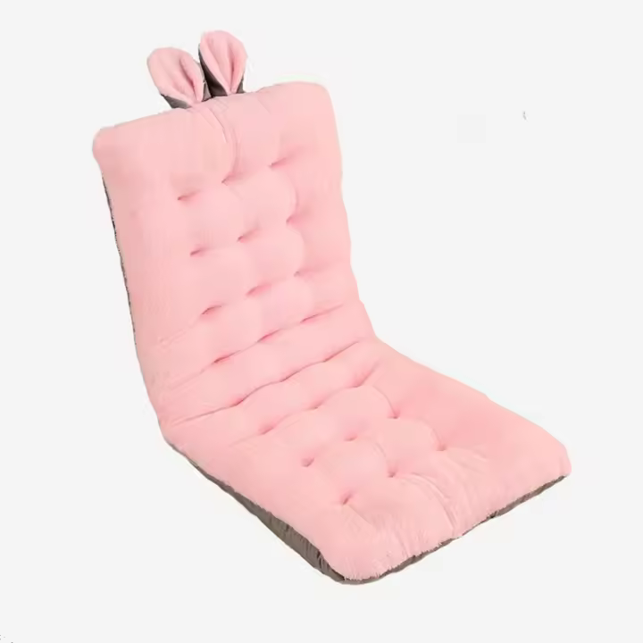 Cojín para silla mecedora, cojín para asiento de jardín al aire libre para sala de estar, cojín grueso, cojín reclinable con corbata - 1