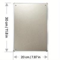 1Pc Vintage Placa De Metal Aluminio Con Diseño Floral Colorido Ideal Para Dormitorio Café Hombre Cueva Bar Decoración De Pared 8X12 Pulgadas - details 4
