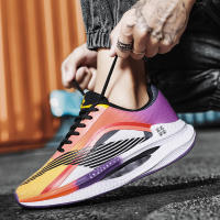 Zapatillas De Correr Plataforma Para Hombre Estilo Calle Deportivas Casual Ligeras Con Suela De Goma Transpirables Talla True - details 9