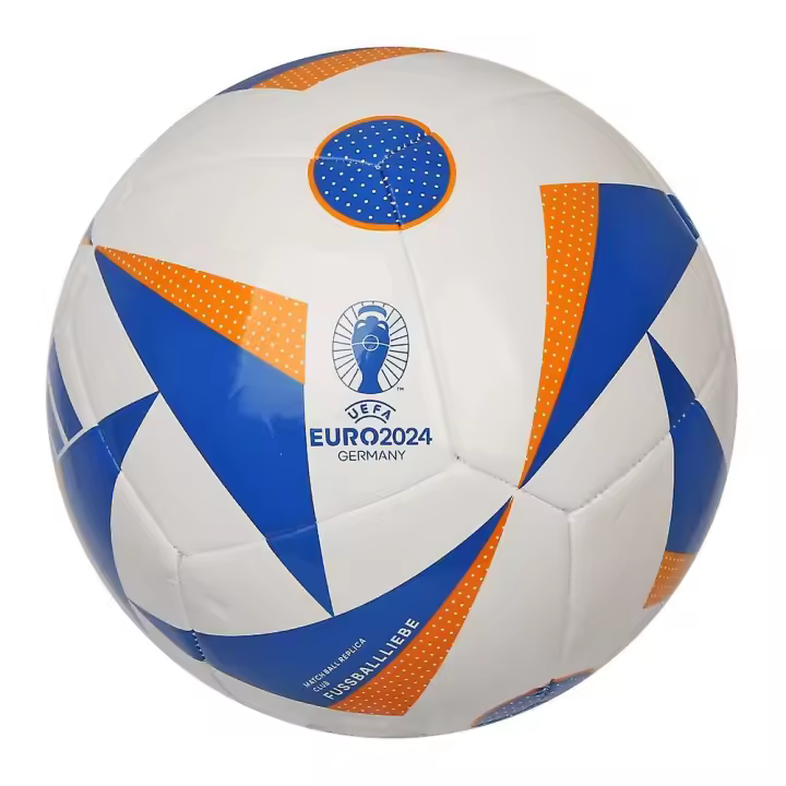 Balón De Fútbol Adidas Euro24 Club Réplica Eurocopa 2024 Germany Talla 5 Blanco Azul y Naranja. - 1