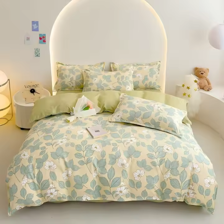 Juego de Funda Nórdica 4 Piezas de Algodón Alta Calidad Juego de Ropa de Cama- Dibujo Elegante - Varios Tamaños Disponibles - 1