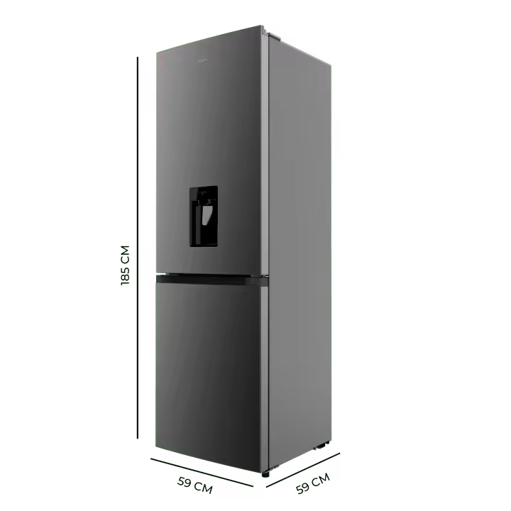 Frigorífico Combi Bolero CoolMarket 296L Inox Oscuro Con Dispensador de Agua y Función DeFrost - 1
