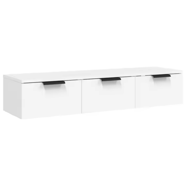 Armaria de madera de ingeniería blanco 102x30x20 cm - 1
