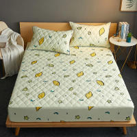 Sábana Impermeable Con Cinturones Elásticos Tamaño Queen/King Color Sólido Protector De Matrícula Para Cama Doble - details 15